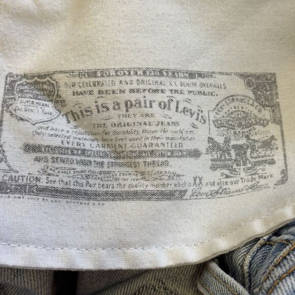 LEVIS 501 Classic Button Fly Denim Blue Jeans Men Size 36 X 32 Fit 35 X 32 - Picture 12 of 12